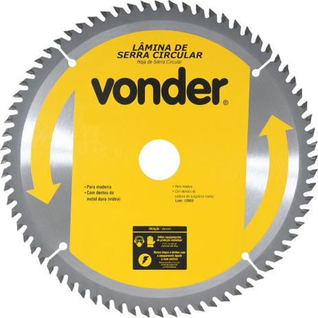 Lamina serra circular vídea 300x30x3,8mm 60 dentes 4400 rpm para madeira - Vonder é boa?