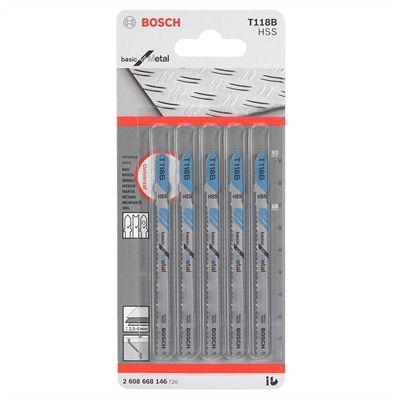 Lamina Serra Tico Tico Bosch T118B para Metal (5un.) Menor preço em Lamina Serra Tico Tico Bosch T118B para Metal (5un.)