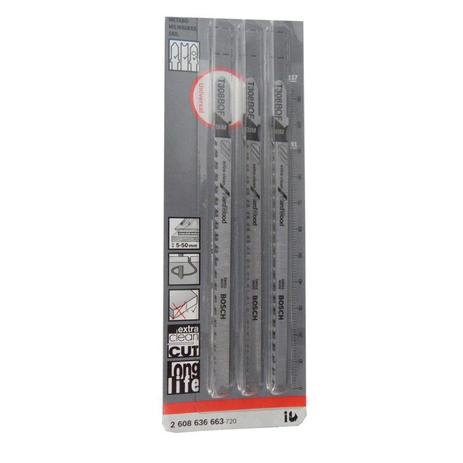 Lamina Serra Tico-Tico Extra-Clean Hard Bosch T 308 BOF Menor preço em Lamina Serra Tico-Tico Extra-Clean Hard Bosch T 308 BOF