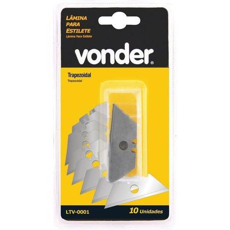 Lamina trapezoidal tubete com 10 unid. vonder Menor preço em Lamina trapezoidal tubete com 10 unid. vonder