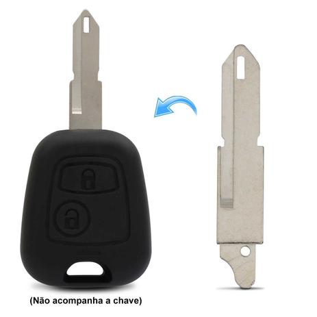 Lâmina Virgem Chave Peugeot 206 Citroen C3 2003 2004 2005 2006 2007 2008 Convencional - Ha imports Menor preço em Lâmina Virgem Chave Peugeot 206 Citroen C3 2003 2004 2005 2006 2007 2008 Convencional - Ha imports