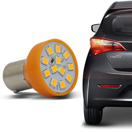 Lâmpada 12 LEDs 1 Polo Trava Diagonal 21W 12V Luz Pisca e Seta Laranja Autopoli Menor preço em Lâmpada 12 LEDs 1 Polo Trava Diagonal 21W 12V Luz Pisca e Seta Laranja Autopoli