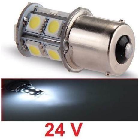 Lampada 13 Led Ba15s 1 Polo P21 Branca 24v Mfl Menor preço em Lampada 13 Led Ba15s 1 Polo P21 Branca 24v Mfl