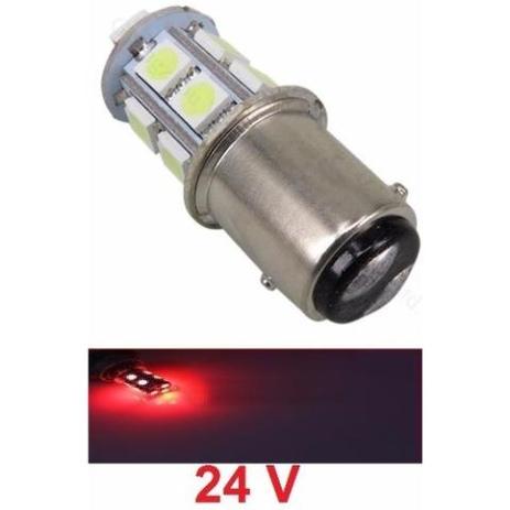 Lampada 13 Led Bay15d 2 Polo P21 Vermelha 24v Mfl é ruim? Lampada 13 Led Bay15d 2 Polo P21 Vermelha 24v Mfl é boa?