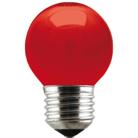 Lâmpada 15W Bolinha Vermelha 127V Taschibra Menor preço em Lâmpada 15W Bolinha Vermelha 127V Taschibra