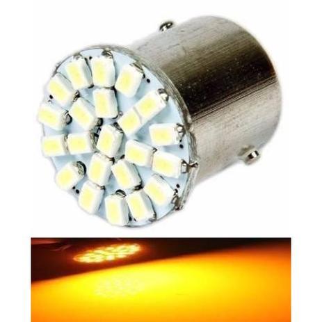 Lampada 22 Led Ba15s 1 Polo Laranja P21w 1156 Mfl Menor preço em Lampada 22 Led Ba15s 1 Polo Laranja P21w 1156 Mfl