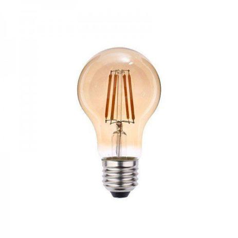 Lampada A60 Âmbar Filamento LED 4W 2400K E27 Bivolt - MBLED Menor preço em Lampada A60 Âmbar Filamento LED 4W 2400K E27 Bivolt - MBLED