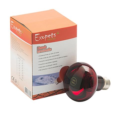 Lâmpada Aquecedora Infravermelho 150W - Exopets Menor preço em Lâmpada Aquecedora Infravermelho 150W - Exopets