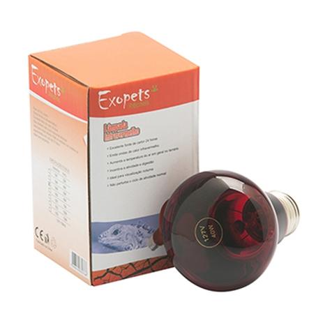 Lâmpada Aquecedora Infravermelho 40W - Exopets Menor preço em Lâmpada Aquecedora Infravermelho 40W - Exopets