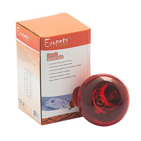 Lâmpada Aquecedora Infravermelho 50W - Exopets Menor preço em Lâmpada Aquecedora Infravermelho 50W - Exopets
