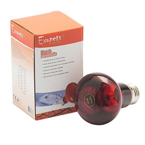 Lâmpada Aquecedora Infravermelho 60W - Exopets Menor preço em Lâmpada Aquecedora Infravermelho 60W - Exopets