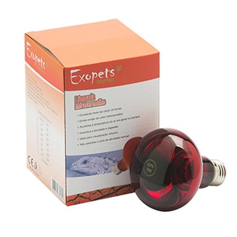 Lâmpada Aquecedora Infravermelho 75W - Exopets Menor preço em Lâmpada Aquecedora Infravermelho 75W - Exopets
