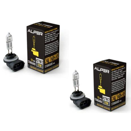 Lâmpada Automotiva Halógena H27W/2 12V 27W 3200K Alper Standard Farol de Neblina - 2 Unidades Menor preço em Lâmpada Automotiva Halógena H27W/2 12V 27W 3200K Alper Standard Farol de Neblina - 2 Unidades