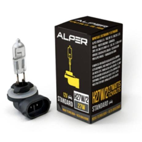 Lâmpada Automotiva Halógena H27W/2 12V 27W 3200K Alper Standard Farol de Neblina Menor preço em Lâmpada Automotiva Halógena H27W/2 12V 27W 3200K Alper Standard Farol de Neblina