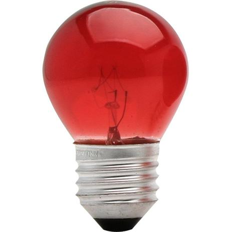 Lâmpada Bolinha 15W 127V E27 Bg45 Vermelha Brasfort Menor preço em Lâmpada Bolinha 15W 127V E27 Bg45 Vermelha Brasfort