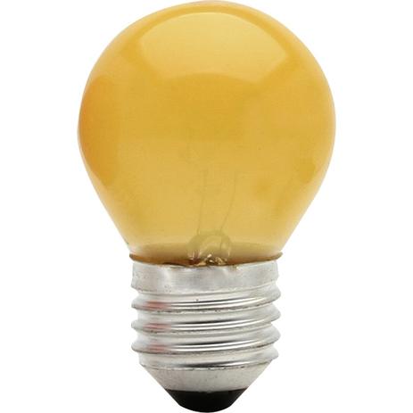 Lâmpada Bolinha 15W 220V E27 Bg45 Amarela Brasfort Menor preço em Lâmpada Bolinha 15W 220V E27 Bg45 Amarela Brasfort