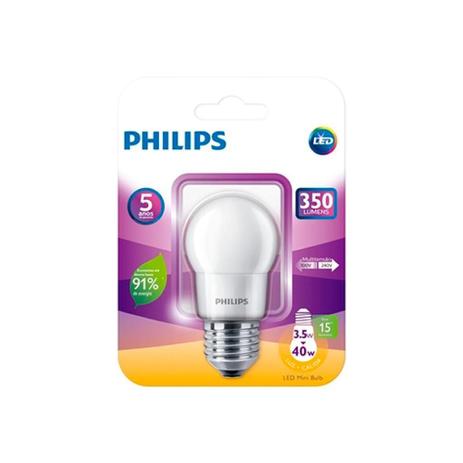 Lâmpada Bolinha 3,5W Led 3000K Bivolt 350LM Philips Menor preço em Lâmpada Bolinha 3,5W Led 3000K Bivolt 350LM Philips