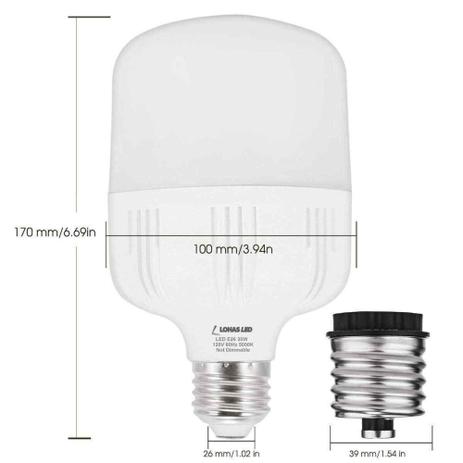 Lampada bulbo led 30w 6500k t80 e27 - G-Light Menor preço em Lampada bulbo led 30w 6500k t80 e27 - G-Light