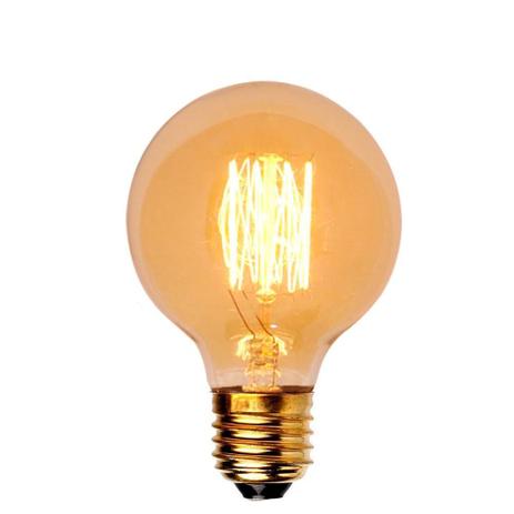 Lâmpada de Filamento de Carbono G80 40W 220V OL Iluminação Menor preço em Lâmpada de Filamento de Carbono G80 40W 220V OL Iluminação