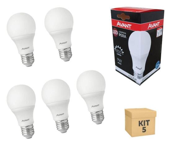 Lâmpada De Led 9w Kit 5un Bulbo Comercio Casa Bivolt 6500k - Avant é boa?