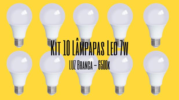 Lâmpada De Led Bulbo 7w 6500k ( Kit Com 10 Peças ) - Blumenau Menor preço em Lâmpada De Led Bulbo 7w 6500k ( Kit Com 10 Peças ) - Blumenau