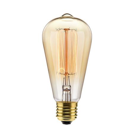 Lâmpada Decorativa de Filamento de Carbono ST64 Elgin Dimerizável Retrô Luz Âmbar 127V OFERTA A Pronta Entrega Menor preço em Lâmpada Decorativa de Filamento de Carbono ST64 Elgin Dimerizável Retrô Luz Âmbar 127V OFERTA A Pronta Entrega