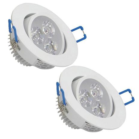 Lâmpada Dicróica Spot Super Led Sanca Redondo 3W Branco Quente Kit 2 - Ctb é boa?