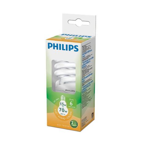 Lâmpada Eletrônica 15W Eco Twister Luz Suave 220V Philips Menor preço em Lâmpada Eletrônica 15W Eco Twister Luz Suave 220V Philips