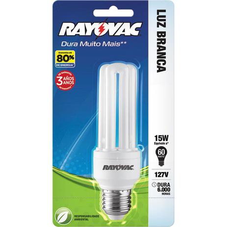 Lâmpada Eletrônica 15W Rayovac Compacta Branca Menor preço em Lâmpada Eletrônica 15W Rayovac Compacta Branca