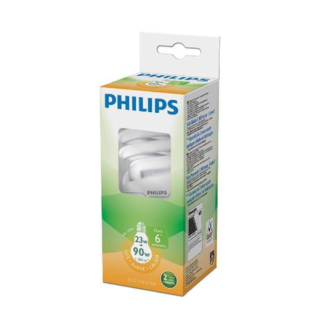 Lâmpada Eletrônica 23W Eco Twister Luz Suave 127V Philips Menor preço em Lâmpada Eletrônica 23W Eco Twister Luz Suave 127V Philips