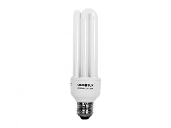 Lâmpada eletrônica 3u 15w 127v 6400k 04020 - ourolux Menor preço em Lâmpada eletrônica 3u 15w 127v 6400k 04020 - ourolux