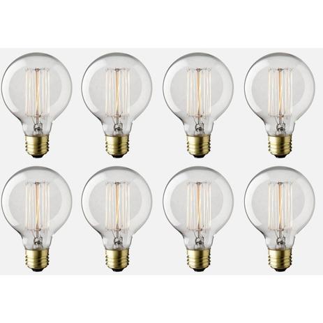 Lâmpada Filamento de Carbono 40W 110V E27 Retrô G80 Kit 8 - Taschibra é boa?