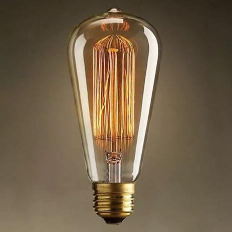 Lâmpada Filamento De Carbono Retrô St58 40w E27 - CTB Menor preço em Lâmpada Filamento De Carbono Retrô St58 40w E27 - CTB