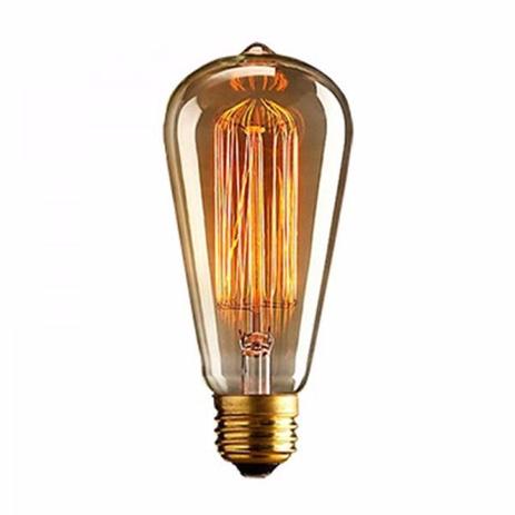 Lâmpada Filamento de Carbono ST58 40W E27 220V Retro Vintage - Gashop é boa?