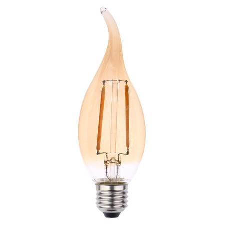 Lampada filamento led retro vela ambar e27 2w 2200k alz73 - Acende a luz Menor preço em Lampada filamento led retro vela ambar e27 2w 2200k alz73 - Acende a luz