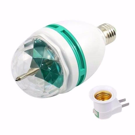 Lâmpada Globo de Luz Led Rgb Giratória Bola Maluca Colorida Rotativa Festa Socket Padrão - Aquiebarato Menor preço em Lâmpada Globo de Luz Led Rgb Giratória Bola Maluca Colorida Rotativa Festa Socket Padrão - Aquiebarato