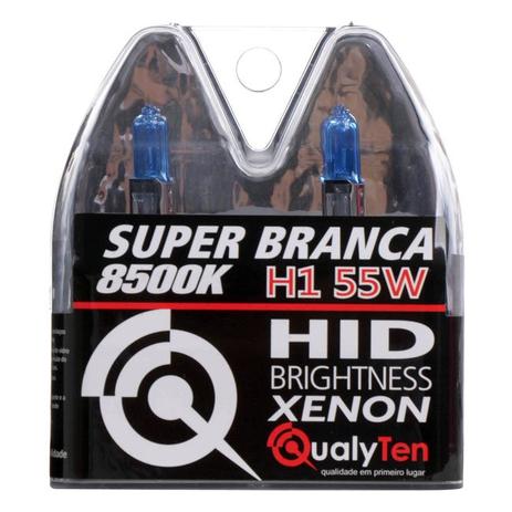 Lâmpada h1 12v 55w 8500k (2 unidades) - Qualyten Menor preço em Lâmpada h1 12v 55w 8500k (2 unidades) - Qualyten