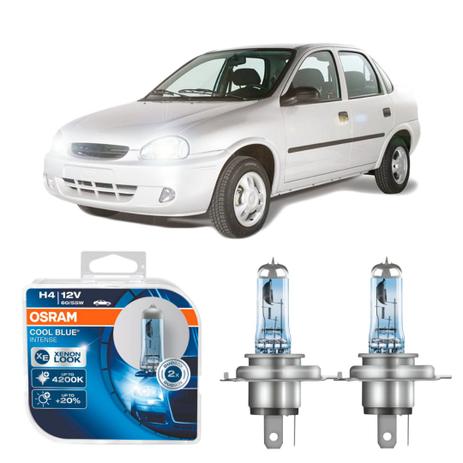 Lampada H4 Osram 12v 60/55w Corsa Classic 02-09 Menor preço em Lampada H4 Osram 12v 60/55w Corsa Classic 02-09