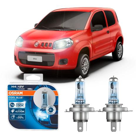 Lampada H4 Osram 12v 60/55w Fiat Novo Uno 11-14 Menor preço em Lampada H4 Osram 12v 60/55w Fiat Novo Uno 11-14