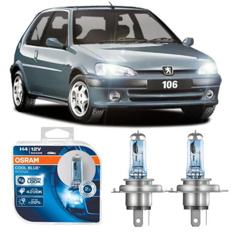 Lampada H4 Osram 12v 60/55w Peugeot 106 tds Menor preço em Lampada H4 Osram 12v 60/55w Peugeot 106 tds