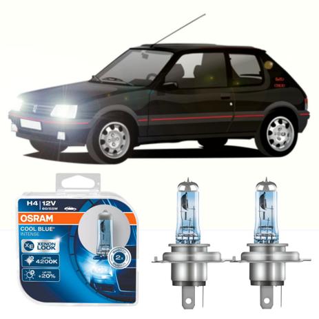 Lampada H4 Osram 12v 60/55w Peugeot 205 tds Menor preço em Lampada H4 Osram 12v 60/55w Peugeot 205 tds
