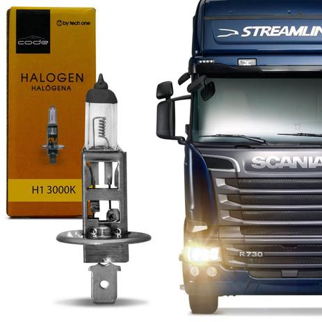 Lâmpada Halógena Automotiva H1 3000K 70W 24V Aplicação Farol Caminhão - Code Menor preço em Lâmpada Halógena Automotiva H1 3000K 70W 24V Aplicação Farol Caminhão - Code