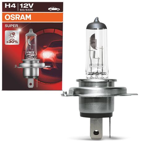 Lâmpada Halógena Linha Super H4 3200K 12V 55W Aplicação Farol Original Osram Menor preço em Lâmpada Halógena Linha Super H4 3200K 12V 55W Aplicação Farol Original Osram