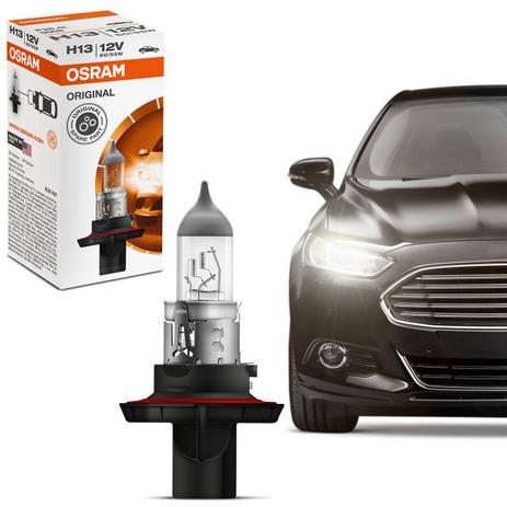 Lâmpada Halógena Osram Standard H13 3200K 1000LM 60/55W 12V Aplicação Farol Linha Original Menor preço em Lâmpada Halógena Osram Standard H13 3200K 1000LM 60/55W 12V Aplicação Farol Linha Original