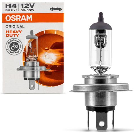 Lâmpada Halógena Osram Standard H4 3200K 60W 12V Aplicação Farol Carro e Moto Reposição Original Menor preço em Lâmpada Halógena Osram Standard H4 3200K 60W 12V Aplicação Farol Carro e Moto Reposição Original