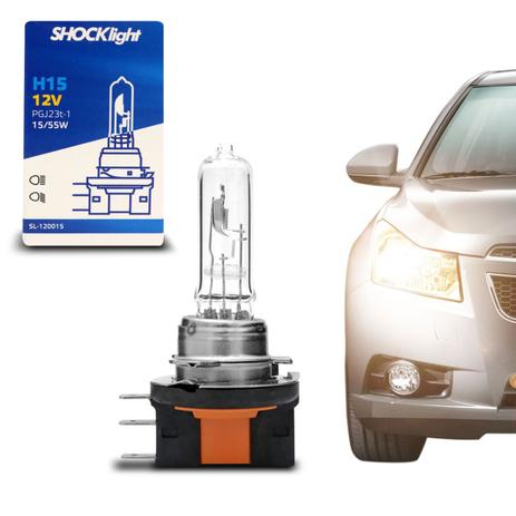 Lâmpada Halógena Standard H15 3200K 3400K 15W 55W 12V Aplicação Farol Original - Shocklight Menor preço em Lâmpada Halógena Standard H15 3200K 3400K 15W 55W 12V Aplicação Farol Original - Shocklight