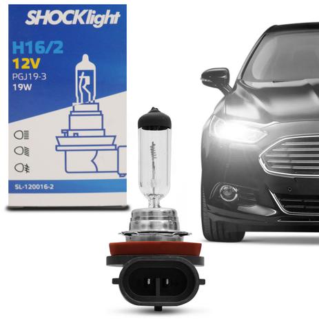 Lâmpada Halógena Standard H16-2 3200K 3400K 19W 12V Aplicação Farol Original - Shocklight Menor preço em Lâmpada Halógena Standard H16-2 3200K 3400K 19W 12V Aplicação Farol Original - Shocklight