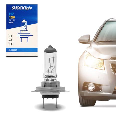 Lâmpada Halógena Standard H7 3200K A 3400K 55W 12V Aplicação Farol Original - Shocklight Menor preço em Lâmpada Halógena Standard H7 3200K A 3400K 55W 12V Aplicação Farol Original - Shocklight