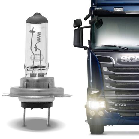 Lâmpada Halógena Transparente H7 3200K 70W 24V Caminhão - Prime Menor preço em Lâmpada Halógena Transparente H7 3200K 70W 24V Caminhão - Prime