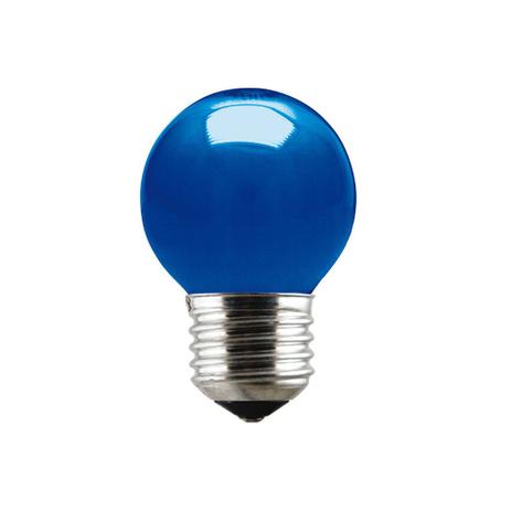 Lâmpada incandescente bolinha E27 15W 127V azul Taschibra Menor preço em Lâmpada incandescente bolinha E27 15W 127V azul Taschibra